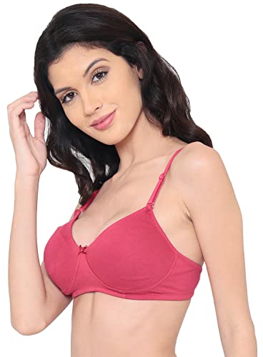 Image of Laavian Women's Cotton Non Padded Non-Wired Shaper T-Shirt Bra