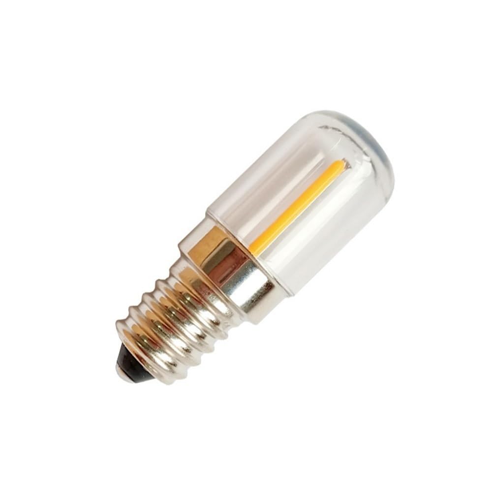 HHF Illuminazione, Confezione da 50, luci LED for Frigorifero DC12V/24V/48V/60V T18S E12/E14 0,5 W, Piccole luci for la casa(6500K Cool White,E14 60V)