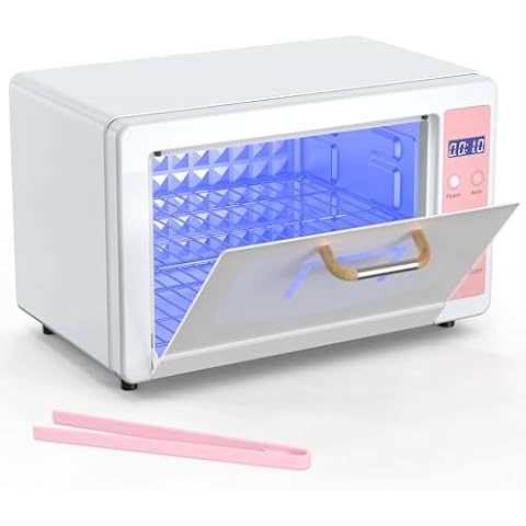 Yofuly Sterilizer for Esthetician, 10L Large Sterilizer for Nail Tools, Multi-Functional Nail Cleaner Box, Large Capacity Cleaning Cabinet for Home Use, Barbers, Beauty Salons, and Spas Cover