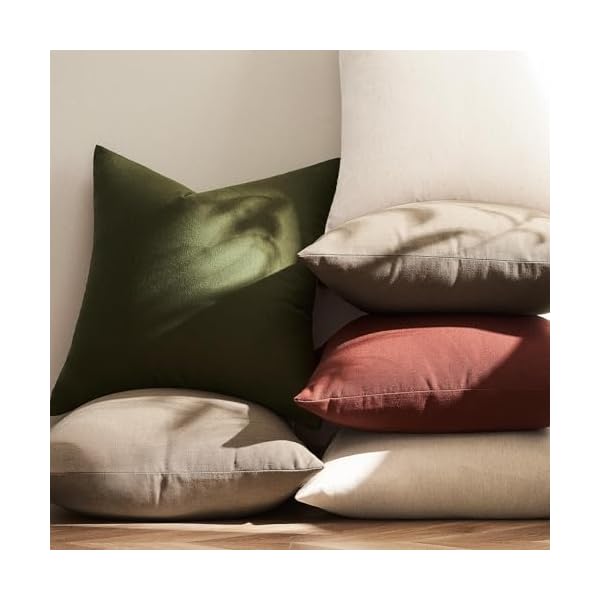   Topfinel-Natural-Throw-Pillow-Covers-18x18-inches-Set-of-2-Neutral-Cotton-Decorative-Linen-Pillow-Covers-Farmhouse-Square-Cushion-Cases-for-Sofa-Couch-Bed-Spring-Home-Decor