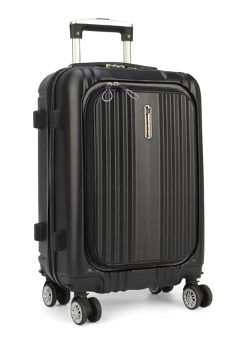 Mala De Viagem Bordo Porta Notebook 360º Cadeado TSA Argo (Preto)