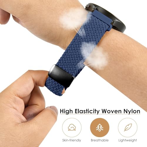 Bracelet montre nylon tressé extensible contre les irritations