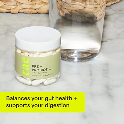 Rae Wellness Pre + Probiotic For Women - Support Digestive And Gut Health With Apple Cider Vinegar, Acidophilus And More - Vegan, Non-Gmo, Gluten Free - 60 Caps (30 Servings) #TOP2