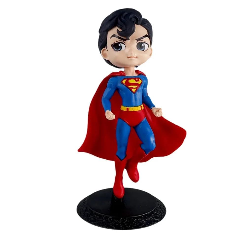 Image of Anime Cartoon Character Q Posket Action Figure | Limited Edition | Attractive Lightweight Durable Toy Figures for Home Decors Office Desk and Study Table (Supermen)