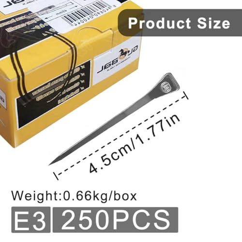 Image of Steel 1.77 inch Horseshoe Nails E3 Horseshoe Nails Box of 250pcs | Stainless Steel Nail-Horse Hoof Training Supplies Tool for Securing Firmly