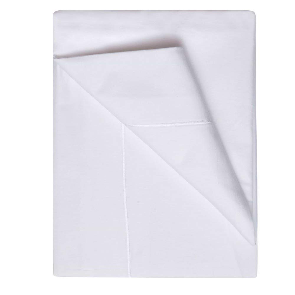 Belledorm White 1000 Thread Count Single Ply Egyptian Cotton King Bed Size Flat Sheet