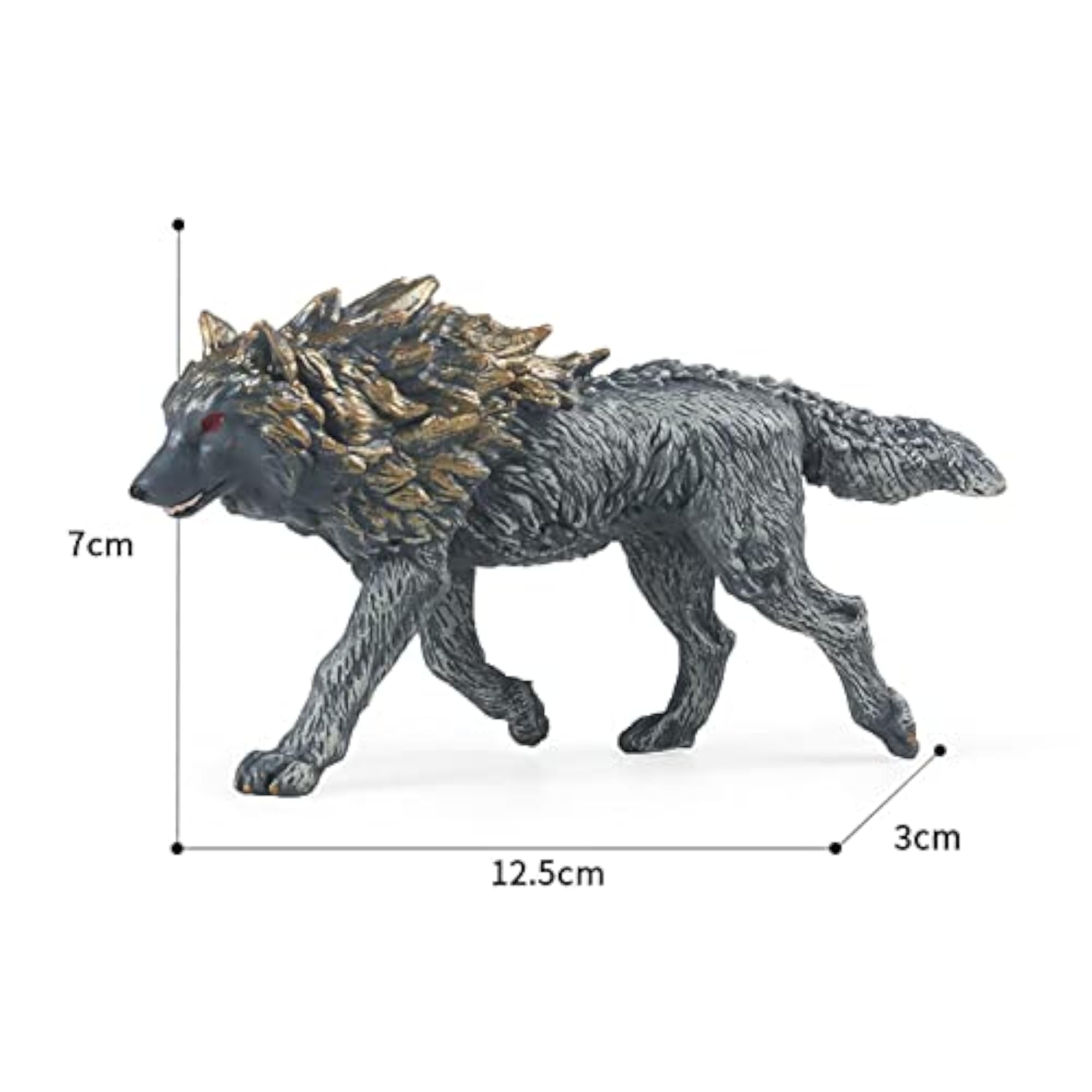 Mini Wolf Figurines Model Cake Toppers Educational Toy for Children