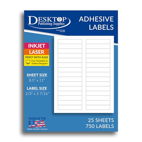 Inkjet/Laser File Folder Labels - 2/3