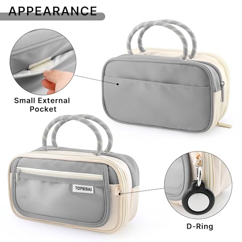 Image of TOPBIDAI Large Pencil Case Pouch School Supplies for Girls Boy Women Men