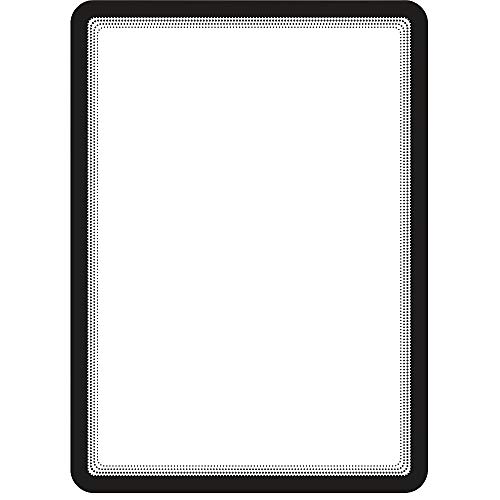 TVIEW BY TARIFOLD Sachet de 2 Pochettes Magneto cadre noir A4 dos magnétique 24,2 x 32,9 x 0,02 cm