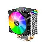  HUIOP Radiateur, CR-1400 CPU Radiateur Ordinateur Tour CPU Cooler PWM 4Pin Fan 4 Tubes de chaleur 5V ARGB Tour CPU Cooling Fan,Ventilateur