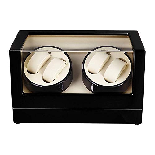 Evite que sus relojes se detengan con este watch winder para 4 relojes automáticos negro 1