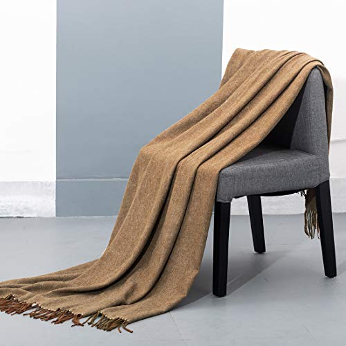 Spencer And Whitney Bed Throws Wool Blanket Dark Grey Throw