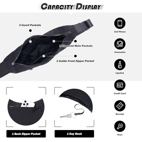 Shoulder Bags for Women,Nylon Crescent Bag Casual Shoulder Crossbody Hobo Handbag with Adjustable Strap4