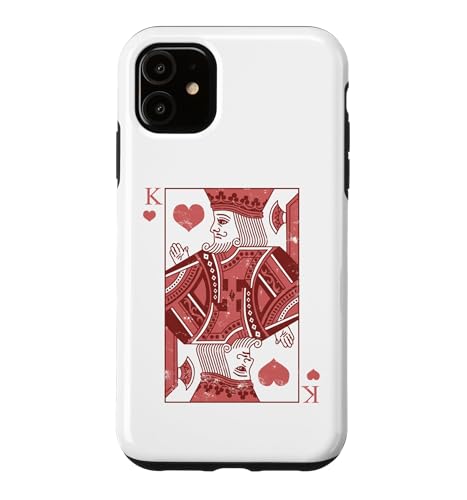 King Of Hearts Classic Card Game Icon Valentine Graphic �X�}�z�P�[�X iPhone 11 �p