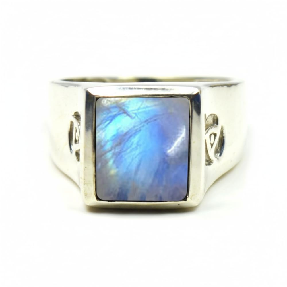 925 Sterling Silver Mens Bold Ring Gemstone Choose Your Color Wedding Engagement Statement Ring Solitaire Jewellery Sizes H, I, J, K, L, M, N, O, P, Q, R, S, T, U, V, W, X, Y, Z