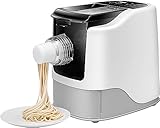 Pasta Maker Machine, Homemade Fully Automatic Electric Pasta Maker with Adjustable Thickness Settings and 13 Different Noodles Make for Spaghetti, Fettuccine, Lasagna or Dumpling Skins