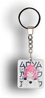 Naruto Anime Character Metal Keychain, Orange Design, Lightweight, 5 cm