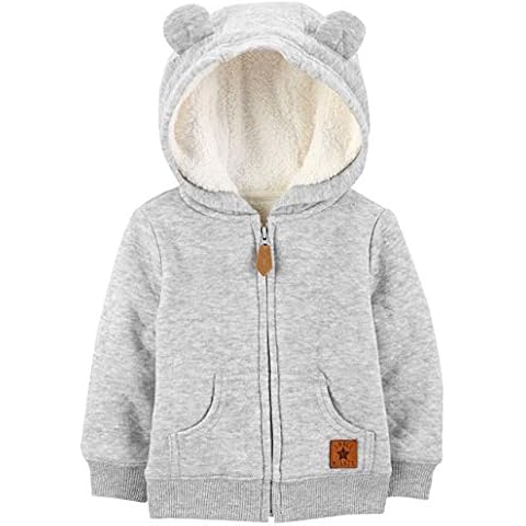Simple Joys Hooded Sweater Jacket with Sherpa Lining Cover