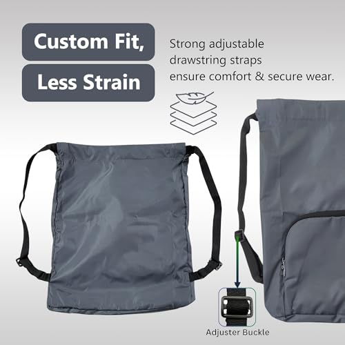 Image of Alienoid 15L Drawstring Bag | Gym Backpack for Men & Women | Draw String Bag for Sports, Football, Cycling, Swimming & More | Lightweight Drawstring Backpack for Travel & Daily Use