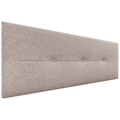 DHOME Cabecero de Polipiel o Tela AQUALINE Pro cabeceros Cabezal tapizado Cama Lujo (Tela Arena, 150cm (Camas 150/160))