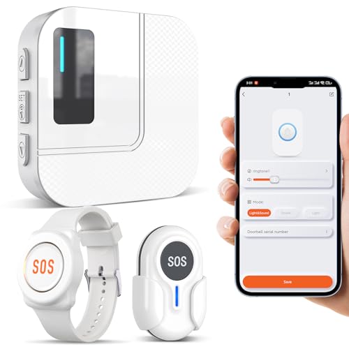 DAYTECH Notrufknopf für Senioren auf Handy, WiFi Tuya Smart...