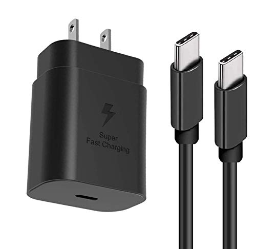 USB C Fast Charger Compatible Samsung Galaxy Note10/Note20/S20/S20+/S20 Ultra Plus, 2020/2018 iPad Pro 11/12.9, Google Pixel 4 3 2 3A/ Pixel 2 XL 3XL 4XL, 25W PD Power Adapter and Cable