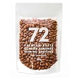 【最上級ビュート種】72 NANAJUNI アーモンド 素焼き 無塩 無油 無添加 カリフォルニア産 ナッツ チャック付 チャック袋 500g