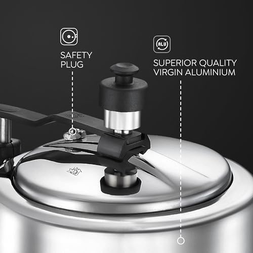 Image of Judge by Prestige 2L Classic Stainless Steel Pressure Cooker (Innerlid)|Sturdy Handles |Gas & Induction Compatible