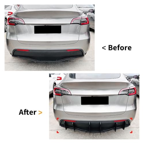Difusor de parachoques trasero Tesla Y protector contra rozaduras de bordillos 3