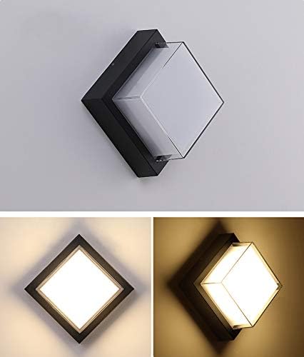 Image of blissbells Modern Diamond LED Wall Light | Black Decorative Wall Lamp with Warm White Glow for Living Room, Bedroom & Home Decor