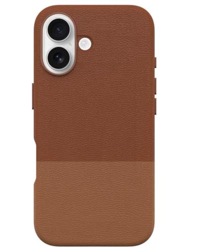 Image of OtterBox iPhone 16 Plus Statement Series Cactus Leather for MagSafe - Sunlit Sienna Brown