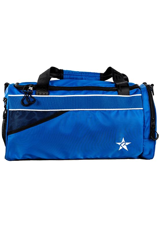 Royal Blue Rebel Athletic Retro Duffle Bag
