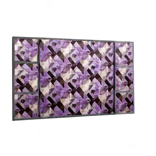 Image of Stylista Refridgerator top Cover Suitable for Samsung RR20C20C26R /NL, 183 Liter Fridge, Dimension (WXD) 65x111 CM, Chekered Pattern Magenta
