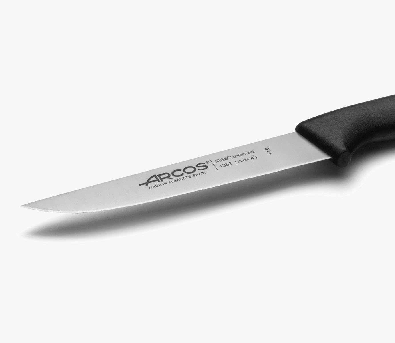 Nóż do warzyw Arcos stal szlachetna 135200 Nizza Nitrum i uchwyt z polipropylenu z 11 cm arkuszem blister