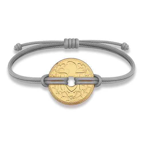 Image of HOBBY OF KINGS Good Luck Coin Bracelet | 18k Gold Plated Wristband | Handmade Jewelry for Collectors and History Lovers