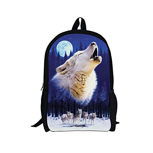 Sac à dos loup finis les cahiers écornés grâce au grand format scolaire
