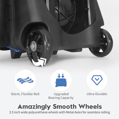 image for Mangrove 2 Ball Bowling Bag with Wheels, Double Bowling Bags 2 Ball Ro