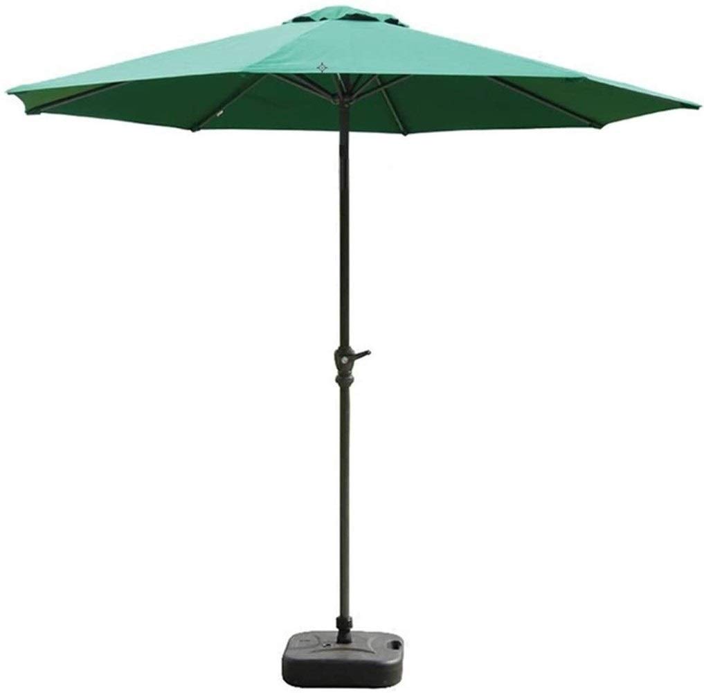 HCZKIUJY Outdoor Garden Parasols Parasols 9Ft/2.7M Garden Patio Umbrella - Outdoor Market Table Umbrella With Crank For Garden, Deck, Backyard And Pool Side (Dark Green 9ft/270cm)