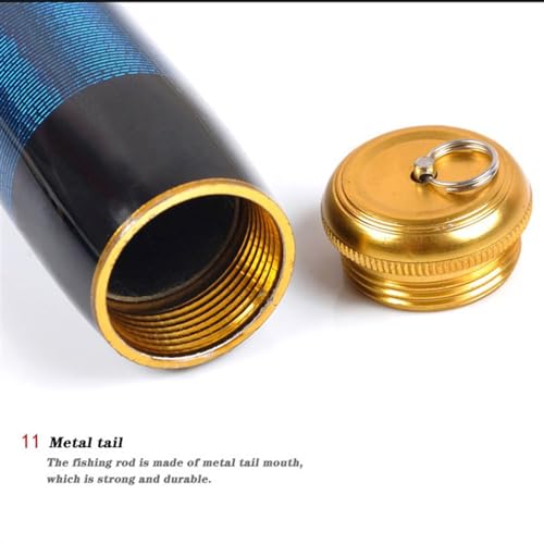 Canne à pêche télescopique compacte en carbone pour pêcher partout sans encombrement - 5