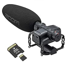 Stereo shotgun microphone with 90 degree / 120 degree and mono Built-in 32-bit float recorder High pass filter Includes elastic hanger + Memory card 32 GB