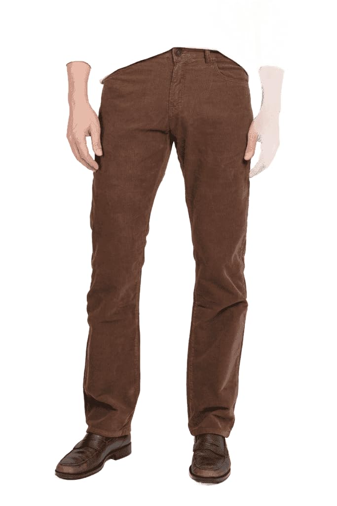 High Roller Fit Mocha Corduroy