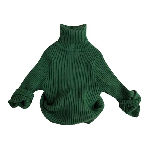 Turtle Neck Knitted Pullover for Kids Boys Girls Long Sleeve Thicken Warm Knit Pullover Underwear Fall Winter