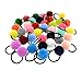 40 Pcs (20 Pairs) Pom Balls Elastic Hair Ties for Girls' Ponyatil Holder Accessories (Assorted Color)