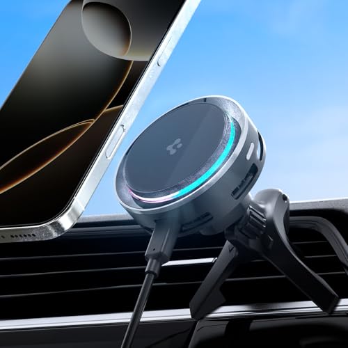 Spigen Qi2 15w Magnetic Car Mount Charger Air Vent Type with Ultra