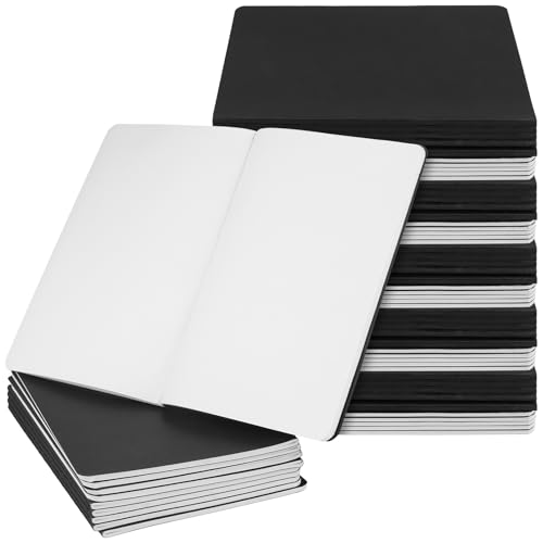 Carnet noir 14 x 20 cm pour ne plus perdre vos idées : lot de 60 cahiers légers de 72 pages