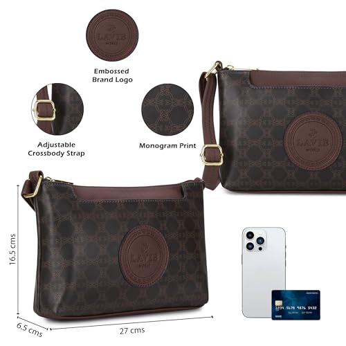 Image of Lavie Women's Deboss Mono Kilyn Crossbody Sling Bag | Ladies Purse Handbag | Gift for Women