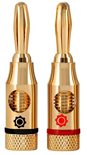 Conectores Banana para Altavoz 24K Dorados 24 piezas miniatura 2