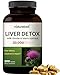 Organic Milk Thistle Extract 9000 mg, 200 Veg Capsules, Max Strength (30:1 Milk Thistle Seed), Rich in Silymarin for Liver Support, Cleanse, Detox & Health, Non-GMO & Vegan Friendly