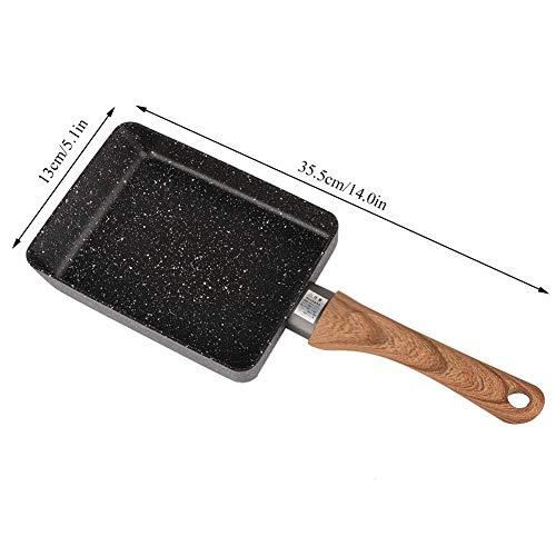 Foto von Garsent Tamagoyaki-Pfanne, Aluminium Japanische Omelette Pfanne, Kleine Pfanne Nonstick Pfannkuchen Eierpfanne für Küche (Art.1)